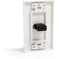 thumbnail image 2 of StarTech Single Outlet Female HDMI Wall Plate White - Wall mount plate - white - HDMIPLATE, 2 of 3