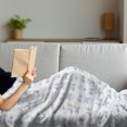 thumbnail image 3 of Bicycle Soft Flannel Fleece Throw Blanket, Dutch Ornament Drawings in Blue Windmill Narrow House Bicycle Topiary Tree, Cozy Plush for Indoor and Outdoor Use, 50" x 60", White Night Blue, by Ambesonne, 3 of 5