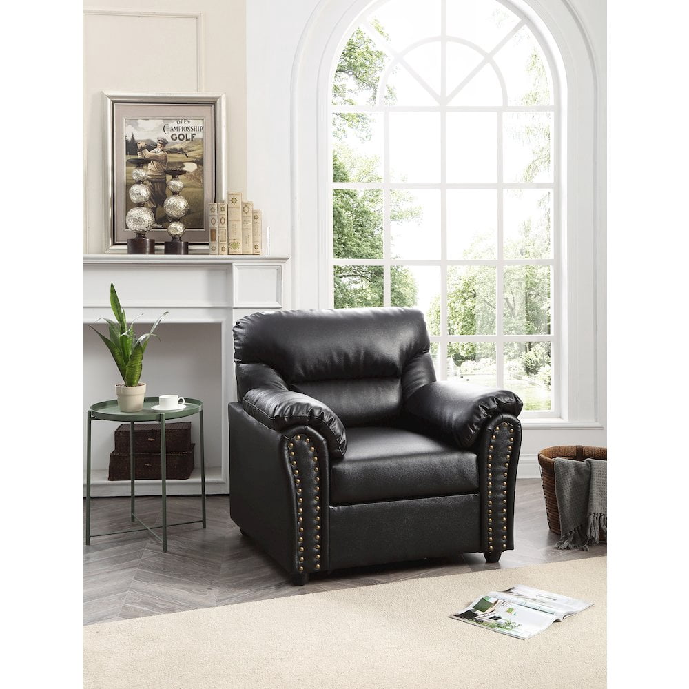 Glory Furniture Olney Accent Chair in Black Color