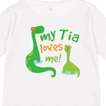 thumbnail image 4 of Inktastic My Tia Loves Me Dinosaur Boys Long Sleeve Toddler T-Shirt, 4 of 5