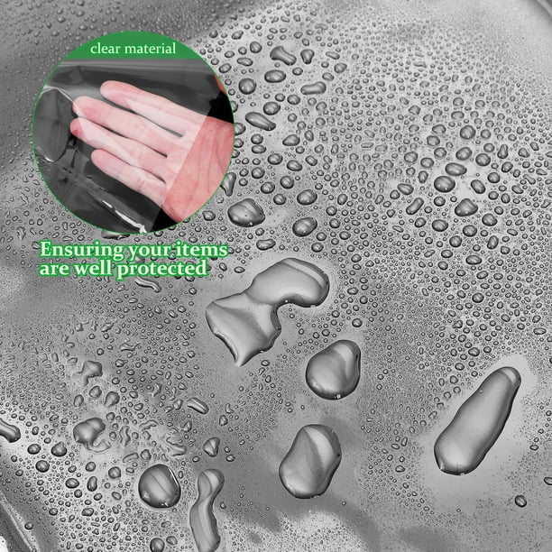 Sac Plastique Transparent Lot De 12 Sacs Cadeaux En PVC Transparent Avec Poignées - En Plastique Sachet Plastique