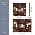 thumbnail image 2 of Yayeee Toggle Light Switch Wall Plate 3-Gang 6.37"x4.48" Decorative Outlet Cover, Sweet Cakes, 2 of 7