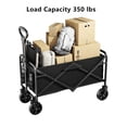 thumbnail image 2 of 1 Pcs Beach Foldable Wagon Cart, Heavy Duty Utility Collapsible Wagon With All-Terrain Wheels, Portable Beach Wagon, Load Capacity 200 Lbs, 2 of 7