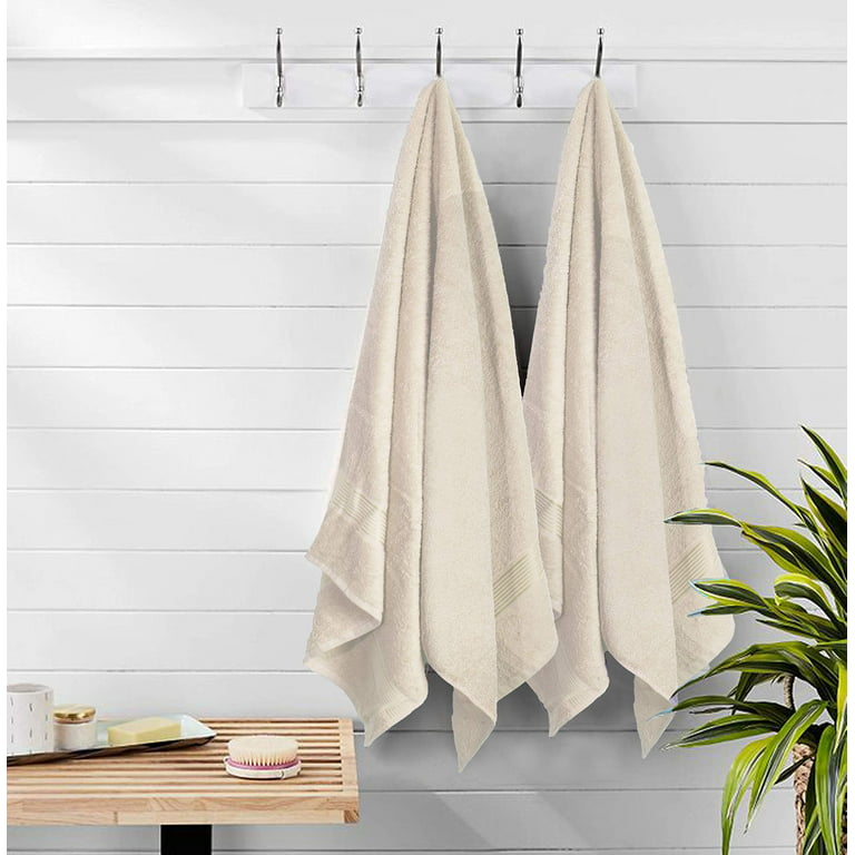 Belizzi Home Ultra Soft 6 Pack Cotton Towel Set, Contains 2 Bath Towels 28x55 inch, 2 Hand Towels 16x24 inch & 2 Wash Coths 12x12 inch, Ideal