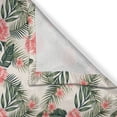thumbnail image 3 of Ambesonne Tropical Kitchen Curtains, Plumerias Hibiscuses Art, 55"x24", Jade Green Pale Ruby, 3 of 3