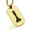 Gold, variant on Stainless Steel Queen Chess Piece Dog Tag Pendant Necklace