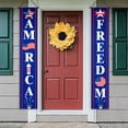 thumbnail image 1 of Puntoco 2024 Día De La Independencia Pareado Decoración Navideña Fiesta Puerta Cortina Bandera Porche Colgante Día De La Independencia Americana Pareado A, Decoración Del Hogar, 1 of 3