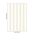 thumbnail image 3 of Oefntac Rideau de Bain en Polyester Robuste Motif Gaufré Imperméable Douche Uni Rideau de Salle de Bain Doublure d'Isolation Thermique, 3 of 6