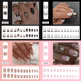 thumbnail image 3 of 96 Pcs Press on Nails - Glitter French Manicure Set, Y2K Style Fake Nails for Girls, Sweet & Cool Ins Trend, 3 of 6