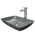 thumbnail image 6 of VIGO Glass Rectangular Vessel Bathroom Sink in Titanium Gray with Niko Faucet and Pop-Up Drain in Chrome, 6 of 10