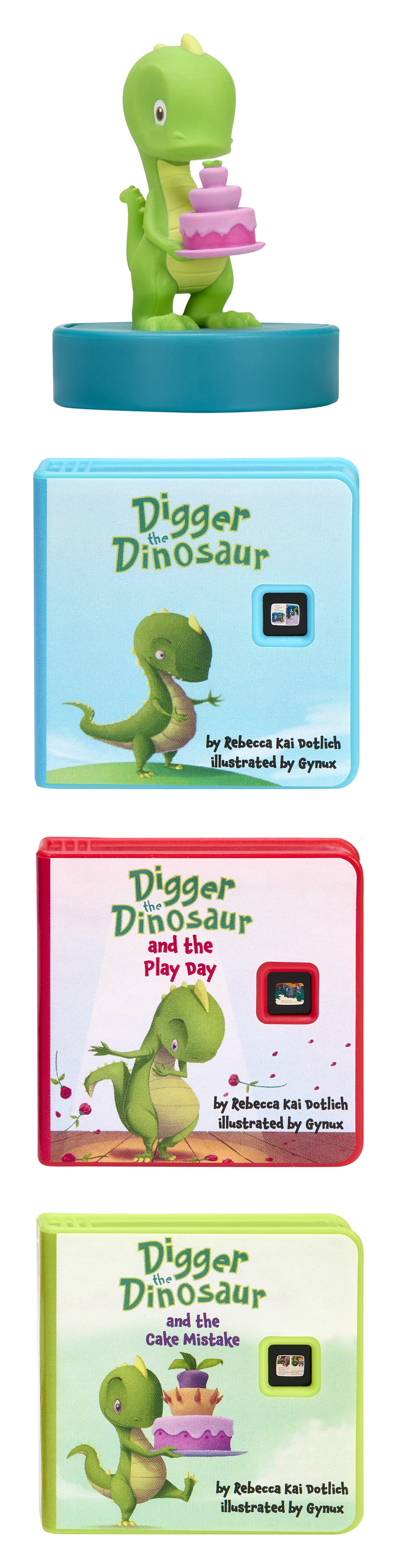 Little Tikes Story Dream Machine HarperCollins Digger the Dinosaur Collection, Dino Audio Books, Toddlers Toy Gift, Ages 3+