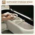 thumbnail image 4 of HOMCOM Storage Ottoman Bench, Foot Rest with Lift-Up Lid, Cream White, 4 of 10