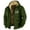 #002-A Army Green, variant on Plus Size Fleece Jacket for Men Sherpa Lined Full-Zip Hood 2024 Winter Coats Big and Tall American Flag Print Fall Winter Hiking Coat with Pockets,Yellow L