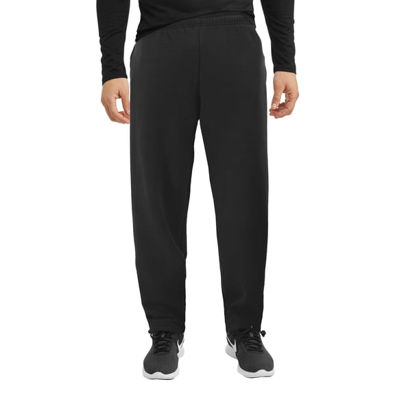 Men's Drawstring Athletic Fitness Gym Running Sport Workout Jogger Sweat Pants (Black, 3XL)