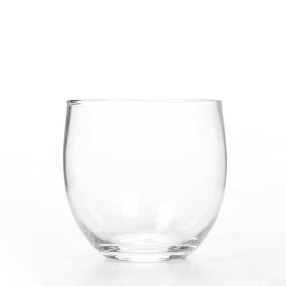Hosley Enchanting Glow Set of 24 Clear Glass Tealight Holders 2.5 Inch Diameter Roly Poly Style Elegant Candle Holders for Weddings, Parties, and Everyday Ambiance