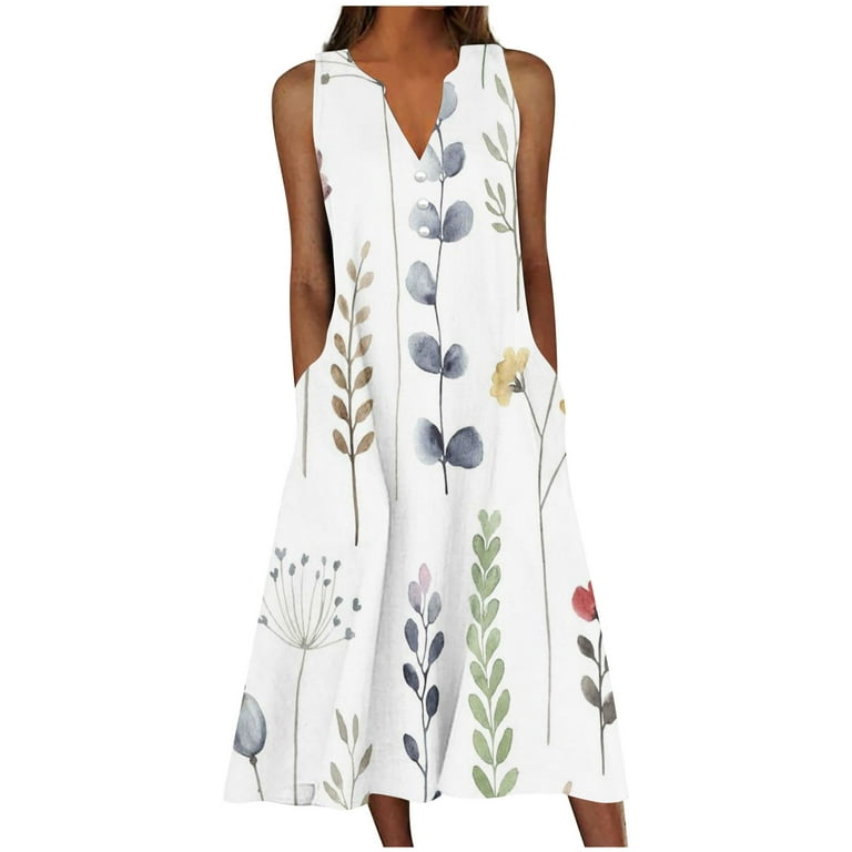 sleeveless floral fit and flare dress Black Floral Fit And Flare Dress Mini main image 1