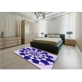 thumbnail image 5 of Ahgly Company Machine Washable Indoor Rectangle Transitional Blossom Pink Area Rugs, 8' x 10', 5 of 7