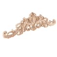 thumbnail image 2 of 40x12cm Exquisite Classic Rubber wood Carved Applique Furniture Natural Deca, 2 of 5