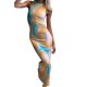 thumbnail image 3 of TRKIYQC Vestido Sin Mangas para Mujer con Estampado Tie Dye, Versión Flaca Larga Cuello Redondo Ropa De Verano TRKIYQC moda, 3 of 9
