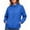 Blue, variant on Women's Long-sleeved Windbreaker Baeitkot Women's Solid Color Zippered Long-sleeved Windbreaker with Pockets Beige XL
