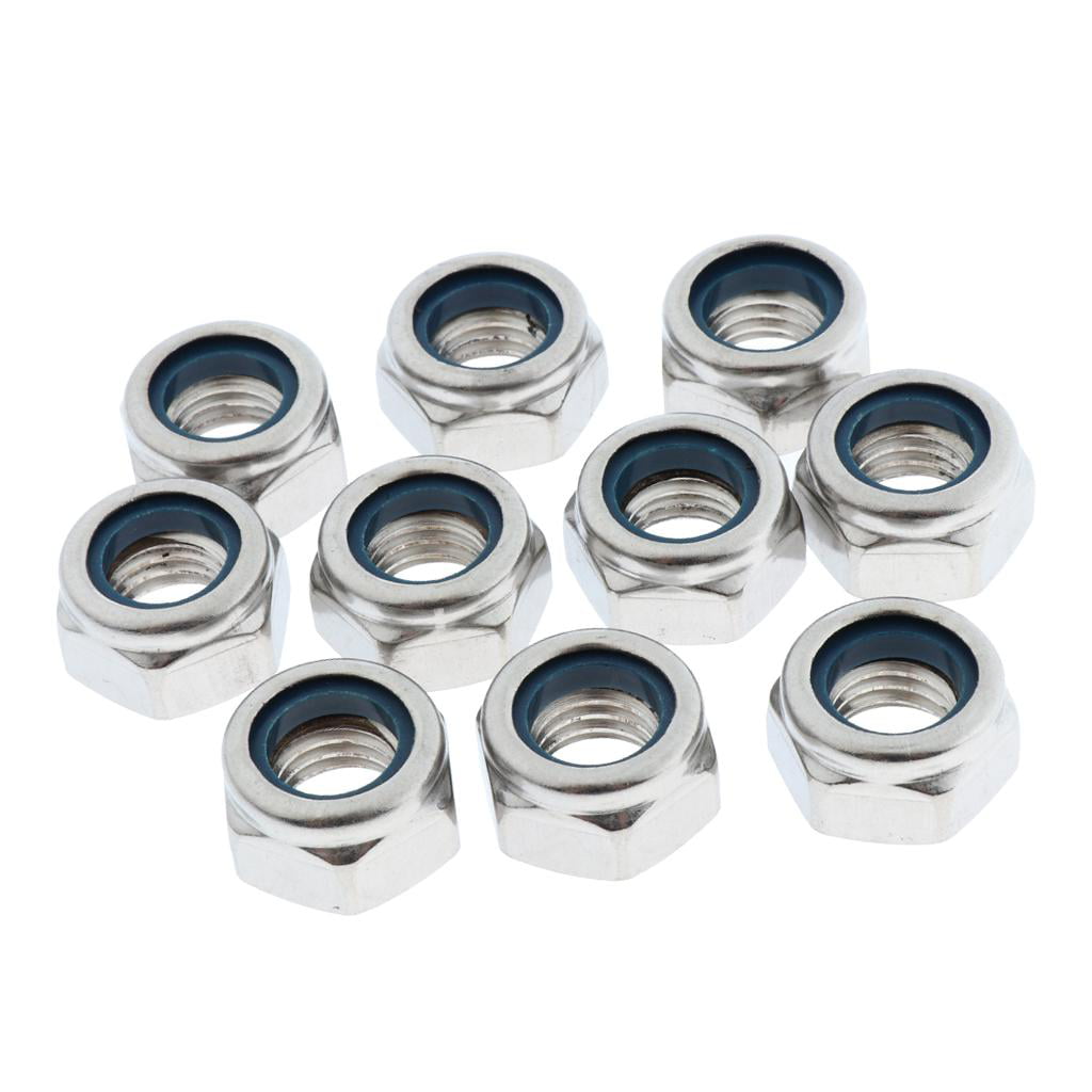 Stainless Steel Nylon Insert Locknut 50-Pack Hexagon Lock Nut M2.5-M12 