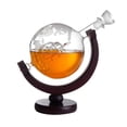 thumbnail image 1 of FLhrweasw Decantador Globo Whisky 850 Ml para Dispensador Copa Vino Bourbon Licor, 1 of 9