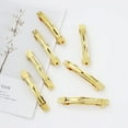 thumbnail image 4 of 40 Pack 3.15 Inch Gold Blank Rectangle Metal French Barrette Hair Clips DIY Crafting Clips Snap Hair Clips Ponytail Holder Bun Chignon Twist Hairclips Accessories for Women Girls, 4 of 4