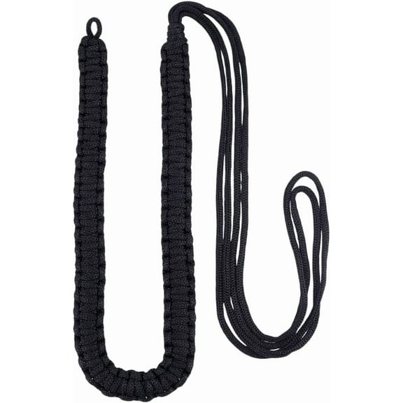 2 Pcs Shoulder Cord Single Br Polyester Staff Lanyard Shoulder Aiguillette Wire Cord Durable Military Style Shoulder Cords for Dress Uniforms Ceremonial Cosplay Black Black DIY