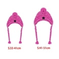 thumbnail image 2 of Fashion Winter Warm Earmuffs Adjustment Dog Ear Muffs Pet Headgear Pet Cap Dog Warm Hat PINK M, 2 of 8