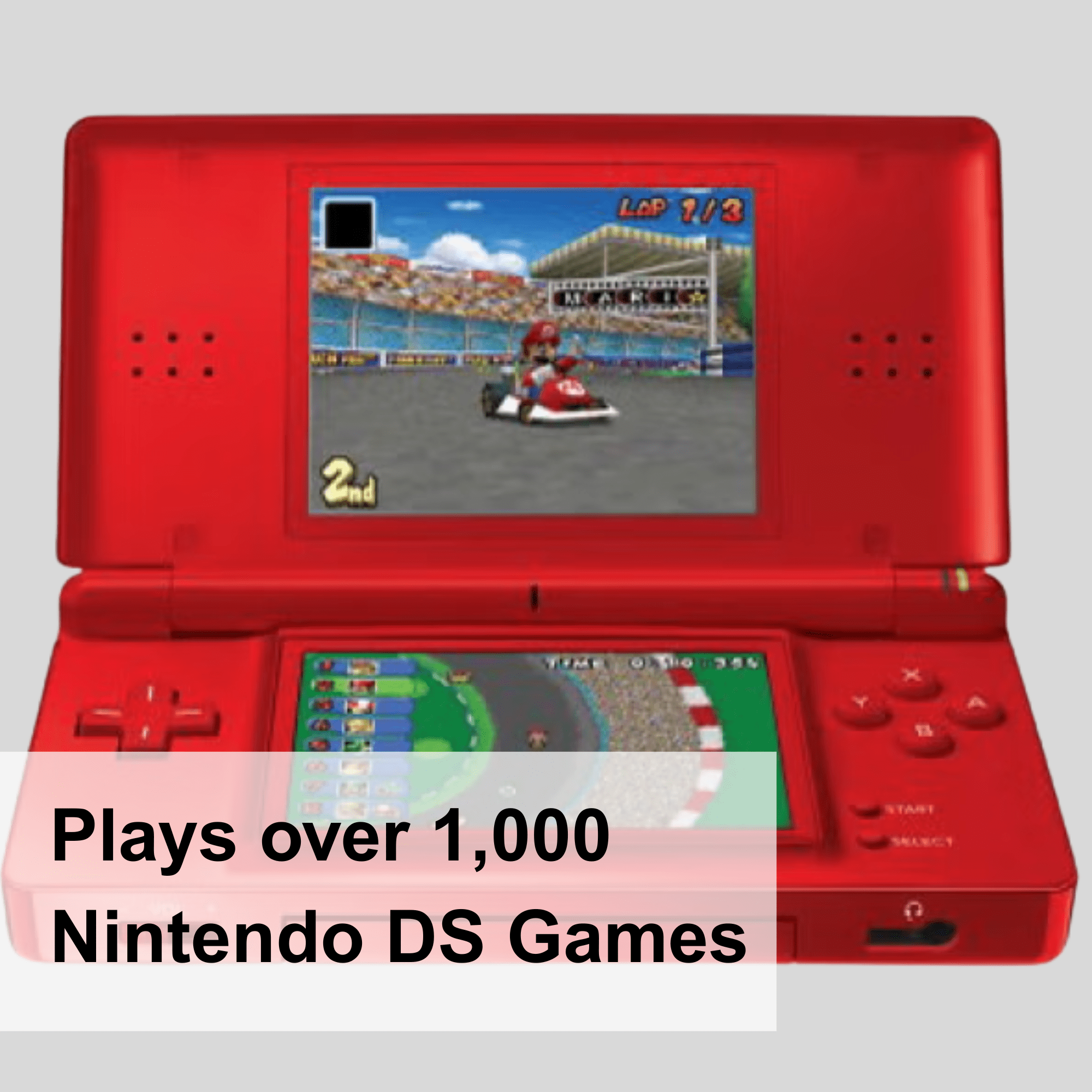 Nintendo DS Lite Handheld Gaming Console, Crimson/Black