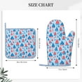 thumbnail image 3 of Sikiie Sailboats On A Waves Oven Mitts and Pot Holders Set, Kitchen Oven Glove High Heat Resistant with Non-Slip Silicone Surface for Cooking, 3 of 7