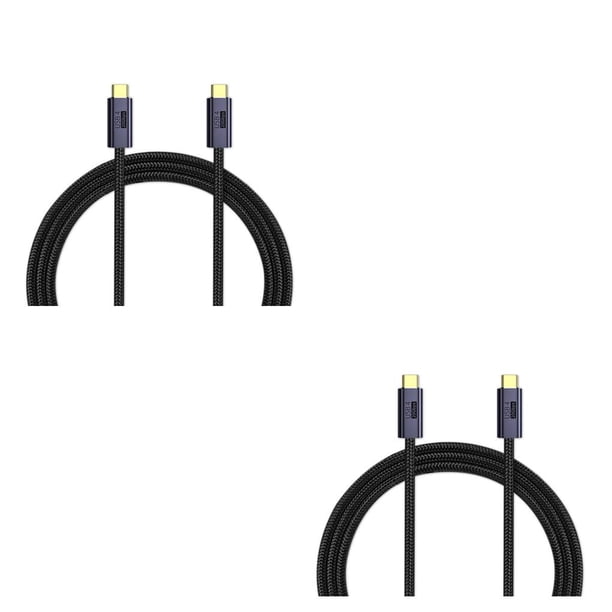 Cable de datos tipo C Seitruly 100W 8K 60Hz carga rápida 20Gbps Nylon Notebook Computadora Smartphone Tablet