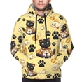 thumbnail image 4 of Hoodies for Men - Classic Katong Cat Fish Yellow Long Sleeve Comfrt Men'S Fashion Hoodies & Sweatshirts, Sweatshirts for Men Hoodies Pullover Clothing Clothes with Pouch, 4 of 7
