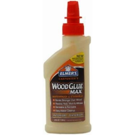 Elmers 4 OZ Stainable and Waterproof Wood Glue For Interior/Exterior Use (Best Waterproof Wood Glue)