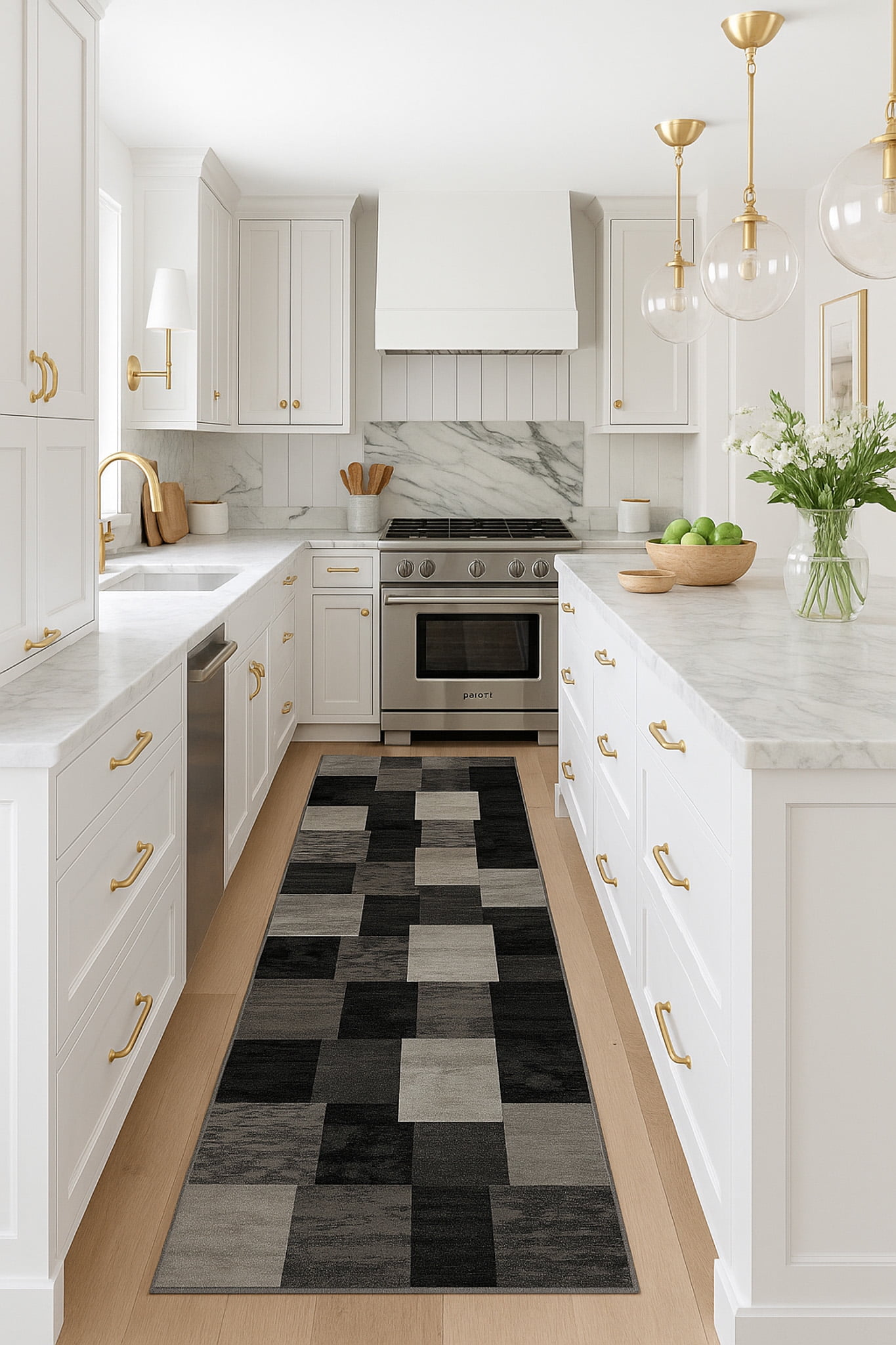 Rug Branch Montage Collection Modern Geometric Runner Area