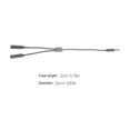 thumbnail image 2 of WEUVEB 2Ud Cable Adaptador De Audio Nylon Con Doble Conector 3.5mm Para Computadora, 2 of 8