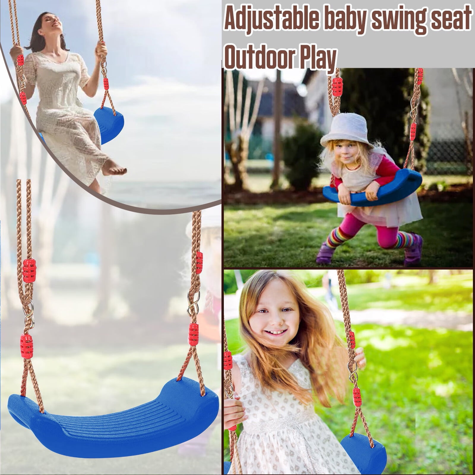 Plutyo Kids Indoor Type Seat U Children Swing Garden Adjustable Baby