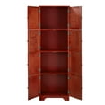 thumbnail image 6 of GVN 72.4" Tall Storage Cabinet Tall Storage Cabinet with 4 Shelves,Freestanding Storage Cabinet,Brown, 6 of 11