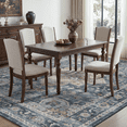 thumbnail image 3 of SIXHOME 8'x10'Area Rug Washable Distressed Vintage Medallion Rugs for Living Room Bedroom Home Decor Blue, 3 of 7