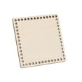 thumbnail image 2 of Wooden Bag Base for DIY Knitting and Crochet, Round Hollow Board with Pre-Drilled Holes, Craft Accessory for Handmade Crochet Bags, 15x10cm, 2 of 4