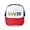 Red/Blue/White, variant on - Love Peace Sweden - Adjustable Unisex Printed Trucker Hat with Mesh Back