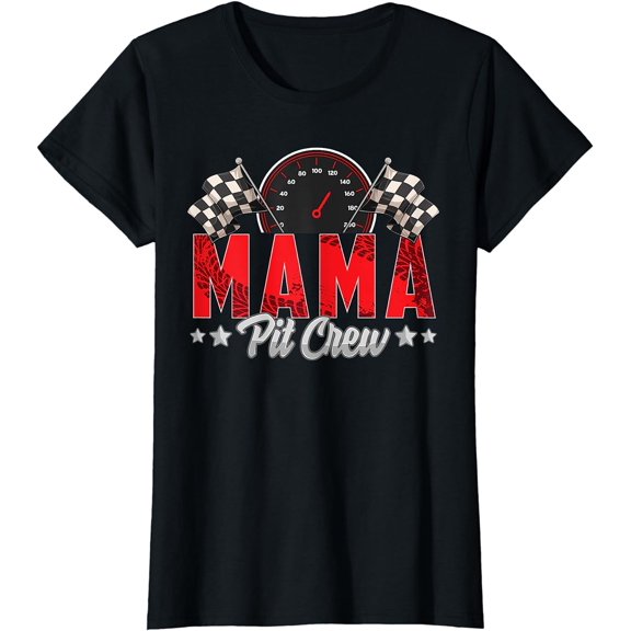 Race Car Birthday Party Racing Family Mama Pit Crew T-Shirt