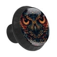 thumbnail image 2 of 12 Pack Cupboard Knobs Crystal Clear Glass Cabinet Pulls, Round Knobs With Screws, Dresser Drawers Wardrobe Furniture Knobs Aesthetic Owl Pattern, 2 of 6