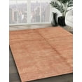 thumbnail image 3 of Ahgly Company Machine Washable Indoor Square Abstract Papaya Orange Area Rugs, 5' Square, 3 of 7