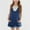Dark Blue, variant on HAOTAGS Toddler Girls Denim Jumpsuits, Summer Sleeveless Rompers Jean Shorts wtih Pockets Black 7 Years