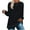 Black, variant on Lindreshi Sweatshirts for Women Women's Fashion Color Sweater Round Neck Long Sleeve Split