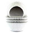 thumbnail image 1 of Foil Metallic Cupcake Liners Halloween Party Standard Baking Cups 100 Pcs (silver), 1 of 5