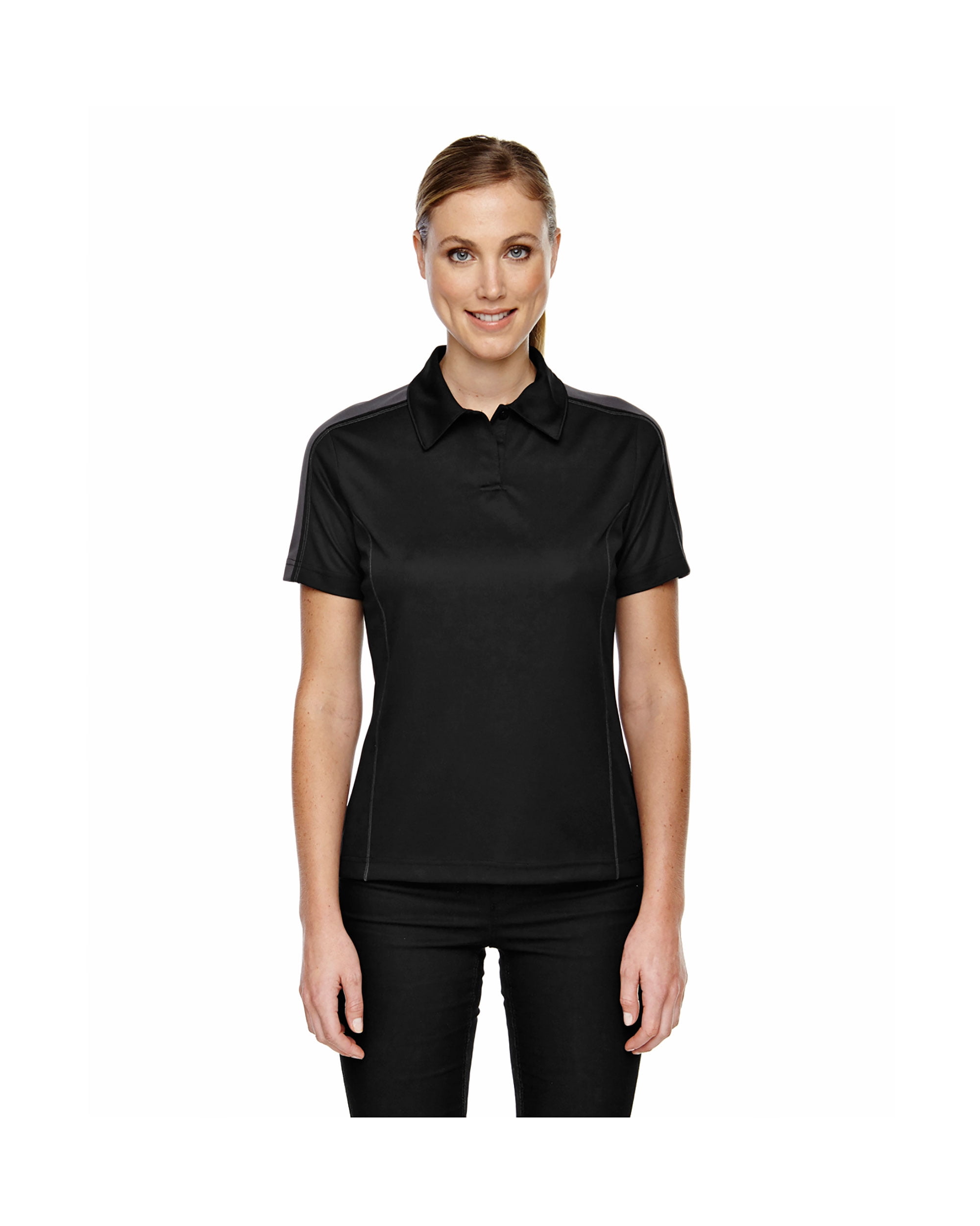 women's color block polo shirts