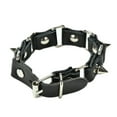 thumbnail image 3 of 1 X Gothic Metal Cone Stud Spikes Rivet Leather Wristband Bangle Cuff Bracelet, 3 of 6