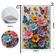thumbnail image 2 of Colorful Floral Garden Flag Vibrant Butterfly Yard Flag 3D Textured Nature-inspired Outdoor Banner for Garden Decoration, Yard Ornament, Front Porch Decor, Spring Celebration, 2 of 9